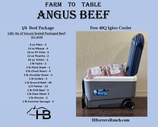 1/4 Beef Package