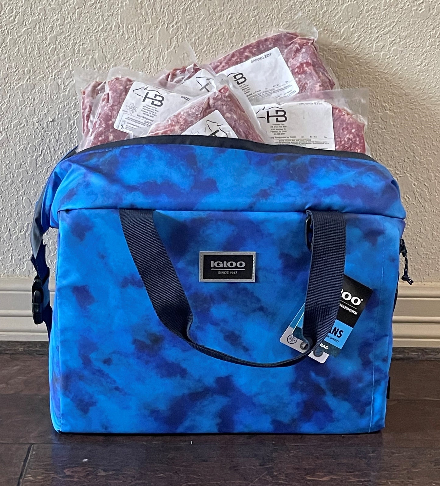 20 Ground Beef - Igloo Soft Cooler (36 can)