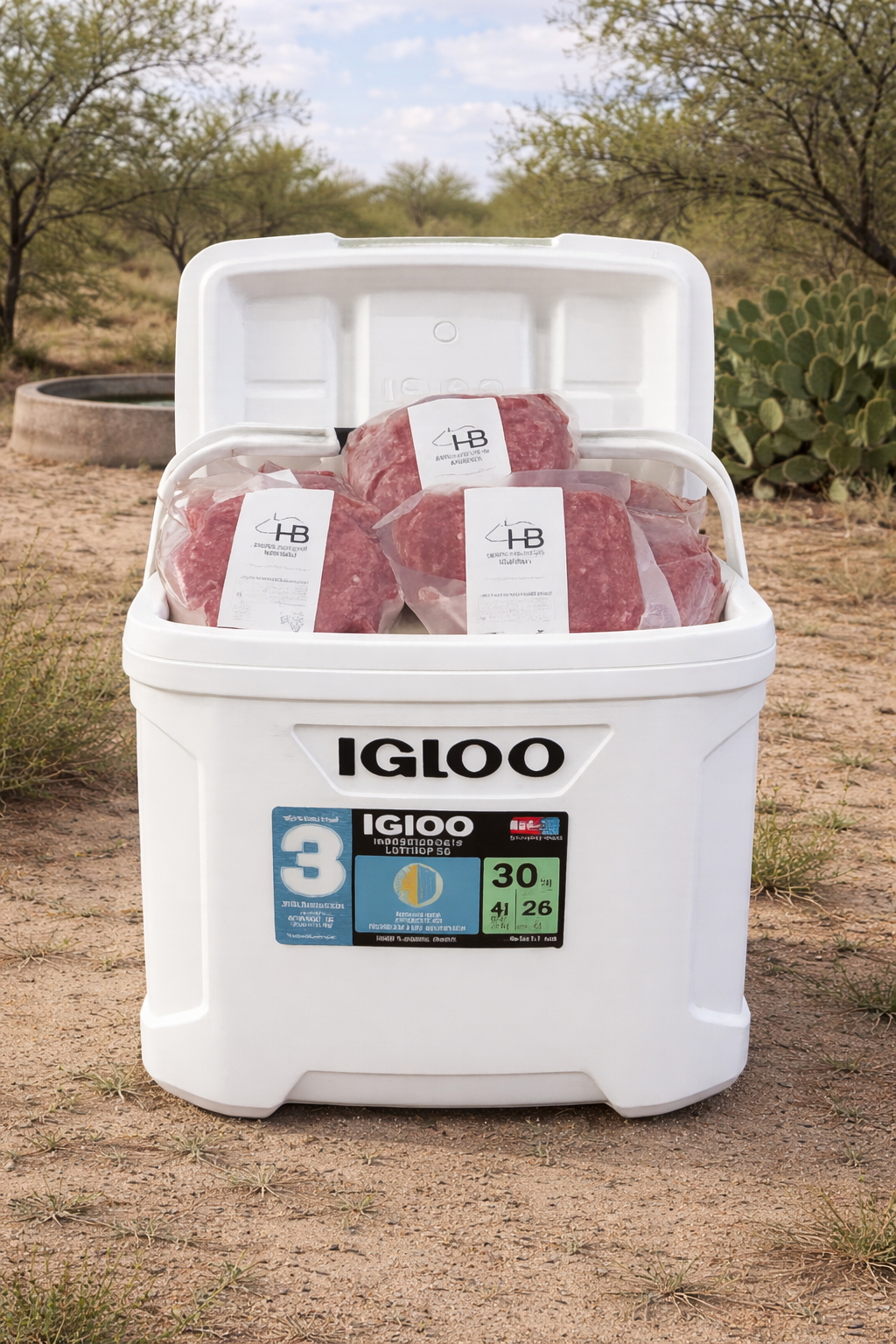 30 Ground Beef - Marine Cooler (30Q)